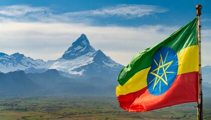 The Flag of Ethiopia