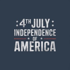 Happy 4th of July independence day USA banner template illustration. Generative Ai.