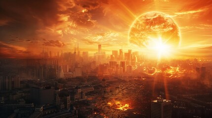 The fulfillment of a religious apocalypse prophecy brings about catastrophic phenomena