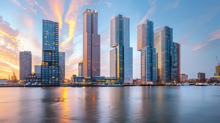 Rotterdam Innovative Architecture Skyline