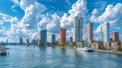Rotterdam Innovative Architecture Skyline