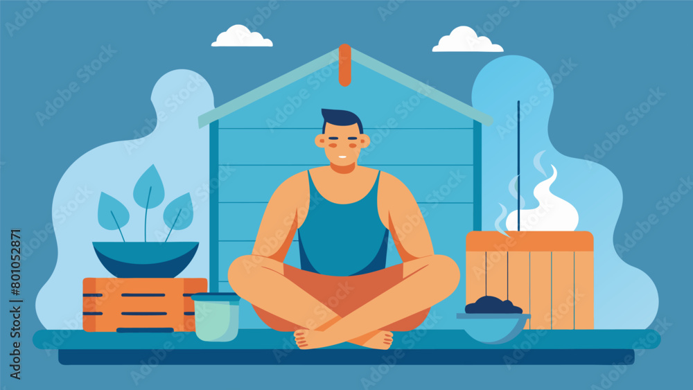 Poster retreating to the privacy of your own home sauna for a relaxing and revitalizing sweat session that 
