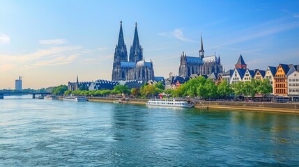 Cologne Gothic Cathedral Skyline