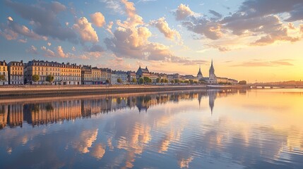 Bordeaux Garonne Skyline