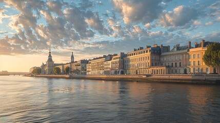 Bordeaux Garonne Skyline