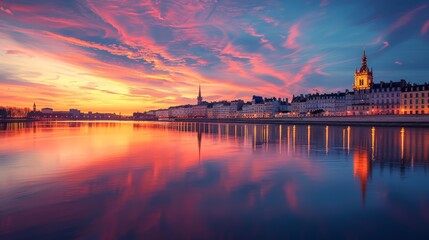 Bordeaux Garonne Skyline