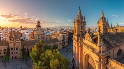 Obraz premium Seville Gothic Architecture Skyline