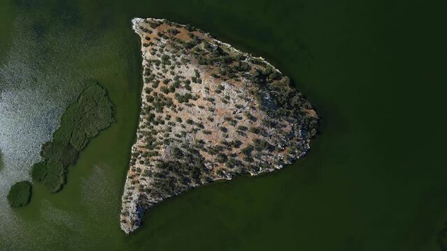 Bafa Lake Drone View in Turkey