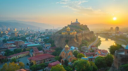 Tbilisi Old Town Charm Skyline