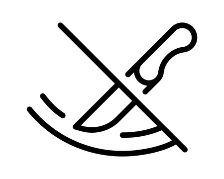 Scratched surface icon. Scratch resistant sign. Broken screen symbol.