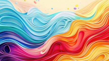 abstract artistic creative colorful wave ,A vivid symphony of abstract waves, pulsating with vibrant hues, evoking a captivating visual rhythm that breathes life into this striking wallpaper