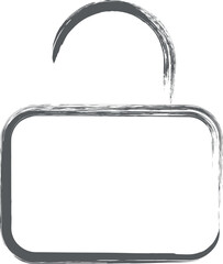 筆書きミニミニアイコン　錠前解錠