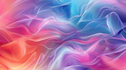 Abstract Background, Colorful Wavy Fluid Shapes, Beautiful Interweaving, Digital Background with Flowing Liquid for Business, Banner, Cover, Illustration for Your Creative Design