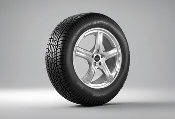 'tyre car white rendering isolated 3d background wheel tire rim road rubber automobile auto pattern concept black garage competition service object automotive sc'