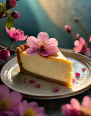 cake with pink flowers