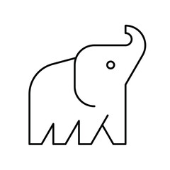 Elephant logo. Icon design. Template elements