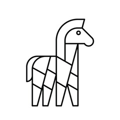 Zebra logo. Icon design. Template elements	