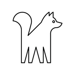 Dog logo. Icon design. Template elements	