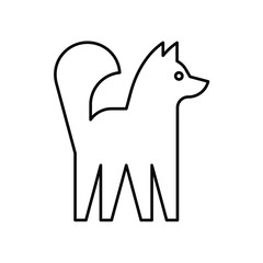 Dog logo. Icon design. Template elements	
