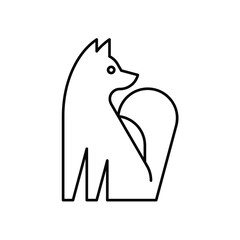 Dog logo. Icon design. Template elements	