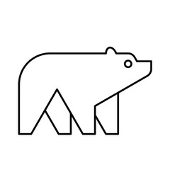 Bear logo. Icon design. Template elements	