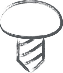 筆書きミニミニアイコン　ネジ