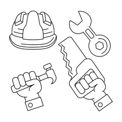 Labor Day Element Vector Illustration