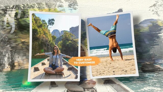 3d Brush Slideshow AE