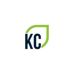 Initial KC logo grows vector, develops, natural, organic, simple, financial logo suitable for your company.