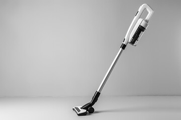 A versatile 2-in-1 stick vacuum cleaner with a detachable handheld unit and swivel steering isolated on a solid white background.