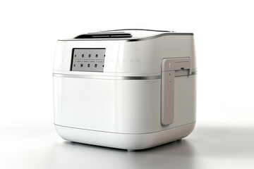 A versatile bread maker with multiple crust settings and a delay timer feature isolated on a solid white background.