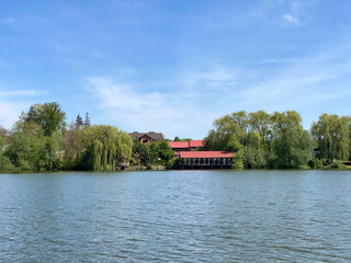 Spring Landscape with River and Sky
