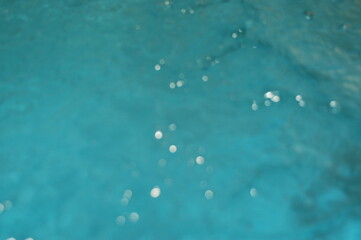 real water splashes and drops, abstract background