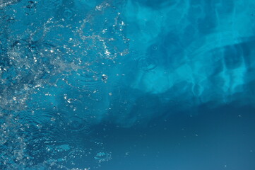 real water splashes and drops, abstract background