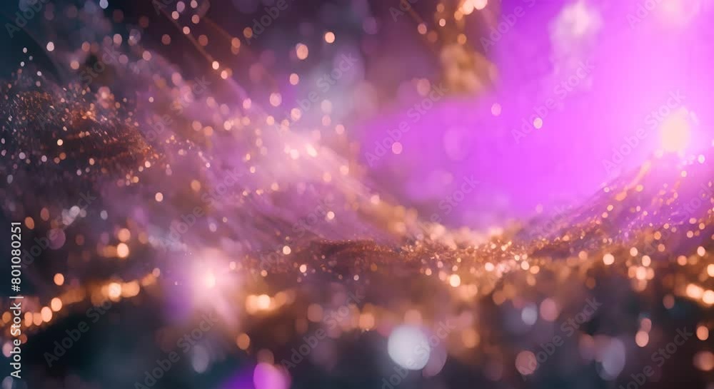 Poster abstract background with dynamic particles