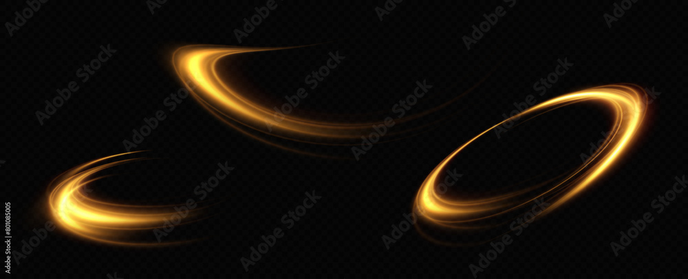 Poster abstract light lines of movement and speed. light ellipse.bright spiral.trace of speed lines.