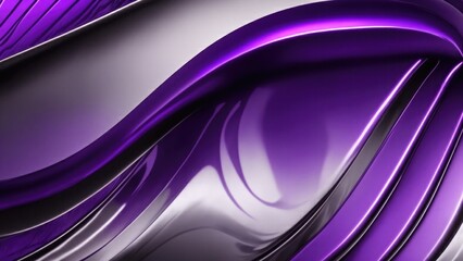 Purple Chrome Metal Wave background