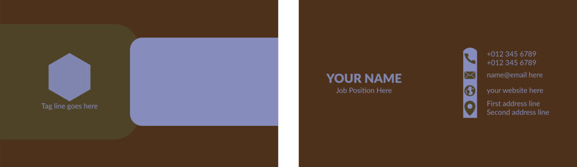 Obraz premium Clean Creative Abstract Modern business Card