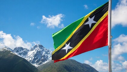 The Flag od Saint Kitts