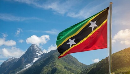 The Flag od Saint Kitts