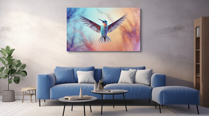 modern living room, Wall art graphics