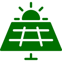 Solar Panel Power Icon