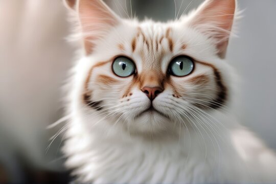 'cat white background striped tail isolated top animal hair band feather limb view ail beautiful beauty young cute1 silver pet over isolate tabby baby'