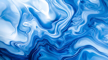 Obraz premium blue abstract good Swirls Marble background. Generative AI.