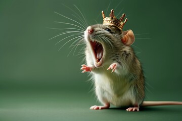 Mouse roaring like a lion. The new king of the jungle.