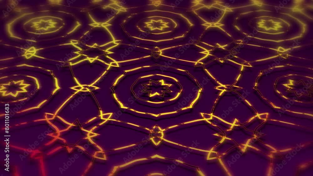 Aufkleber 3d kaleidoscope mandala abstract background of trippy art psychedelic trance to open third eye with 