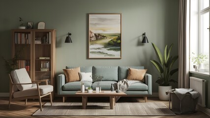 Modern luxury interiors designs. Empty painted wall.dark accent furniture and blank background.Bedroom interior trend 2024 year Modern luxury apricot room interior home designs