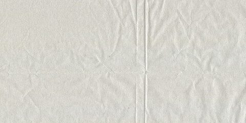 High-resolution Background Crumpled White Paper Texture with Creases and Wrinkles