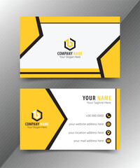 Modern business card design. Double-side business card design template. Corporate business card template, Clean professional business card template, Visiting card, Business card