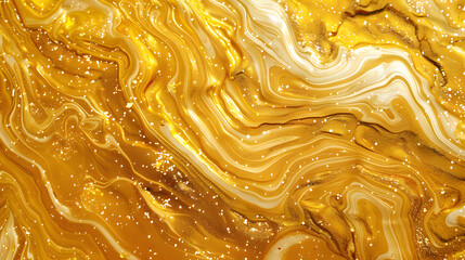 Gold Marble Texture Seamless. Generative AI.
